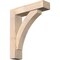 Ekena Millwork Thorton Block Smooth Bracket w/ Offset Brace, Douglas Fir, 5 1/2"W x 22"D x 26"H BKT0604X22X26THR05SDF - alternate 1